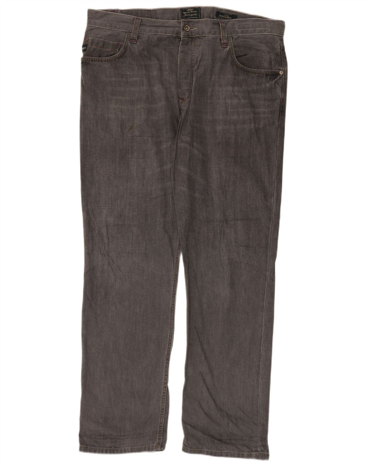 Jean droit White Stuff Homme W38 L32 Gris Coton