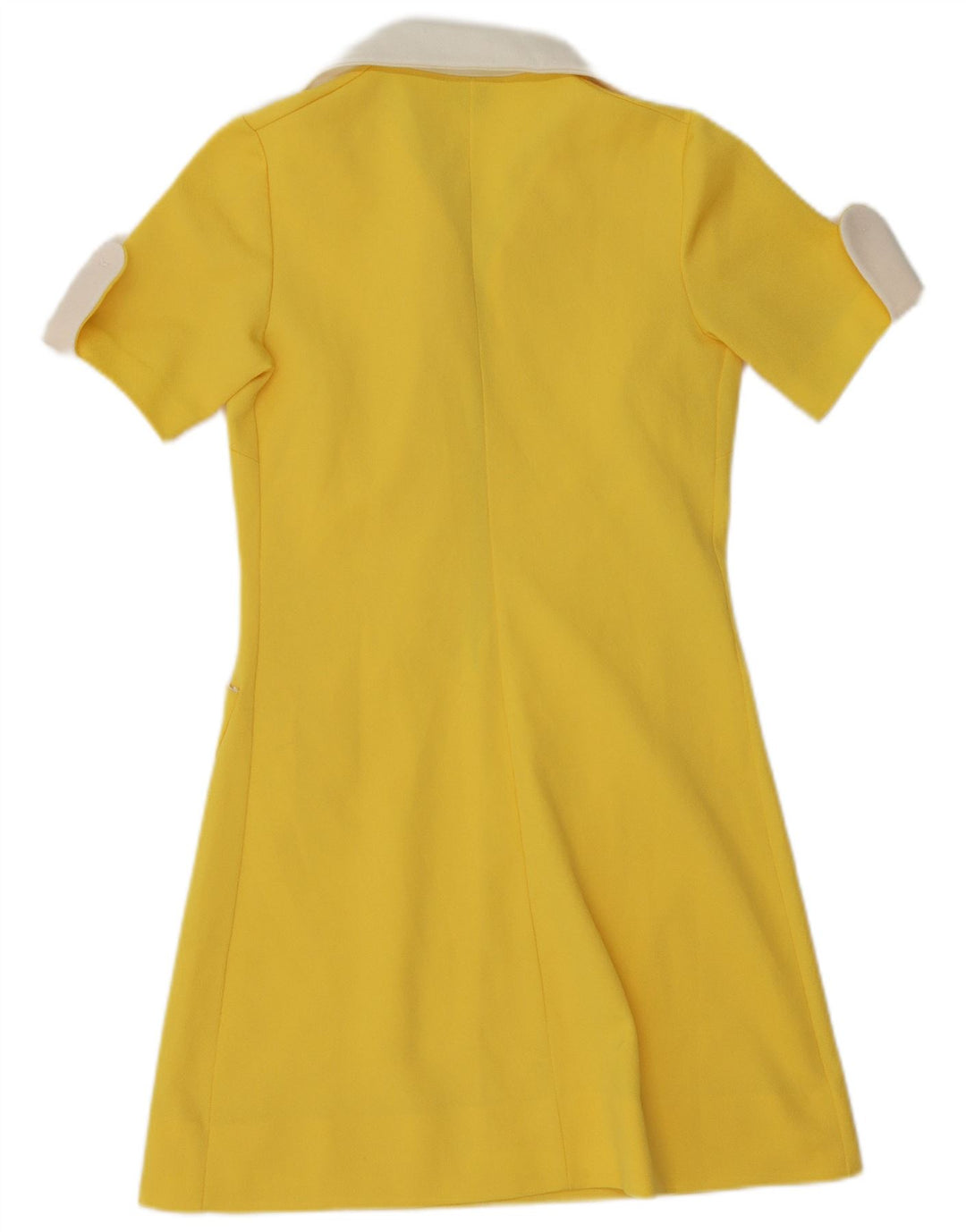 Trevira Robe Polo Femme IT 44 Polyester Colorblock Jaune Moyen