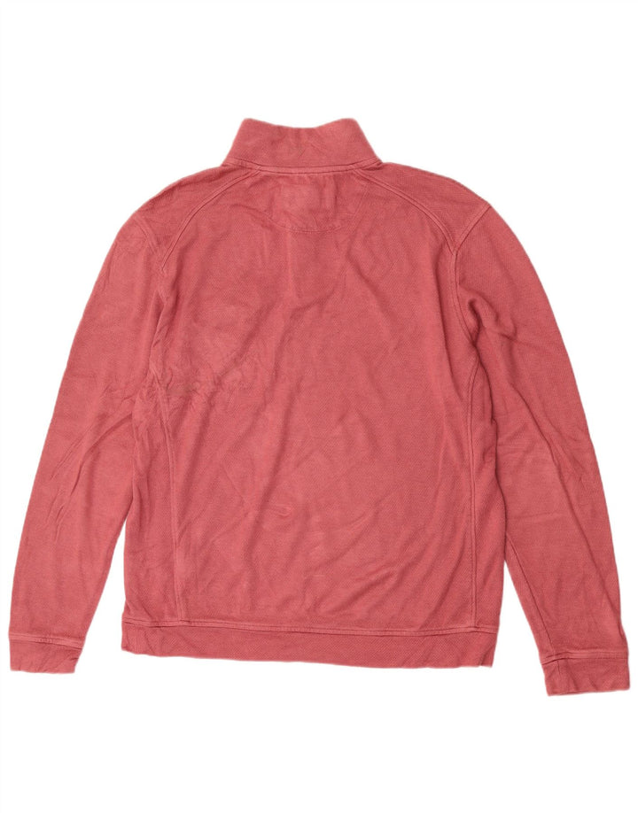 Ted Baker Sweat-shirt à col zippé pour homme Taille 4 Grande Viscose Rose