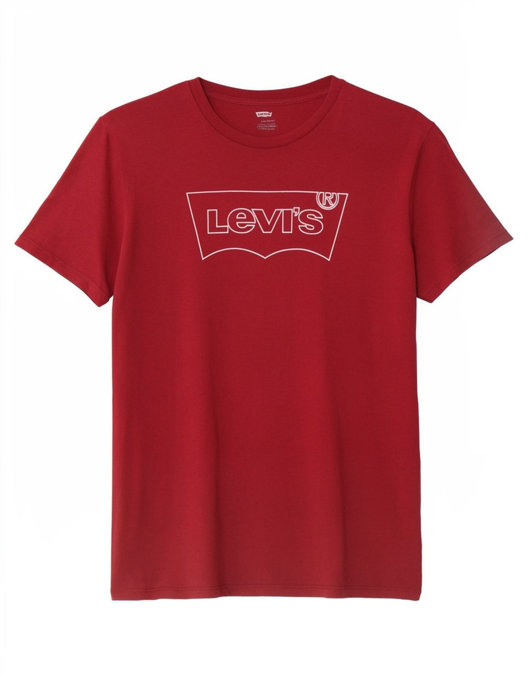 Levi's T-Shirt Graphique Homme Rouge Large Coton