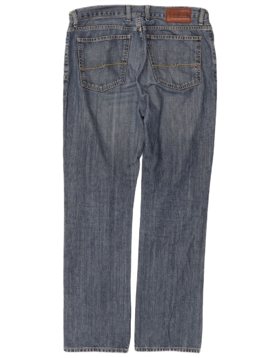 TOMMY HILFIGER Jean Droit Homme W33 L32 Bleu Coton