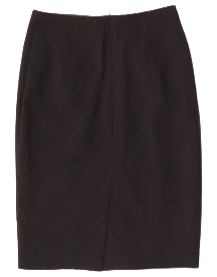 Marks & Spencer Jupe crayon pour femme UK 8 Small W28 Noir Polyester