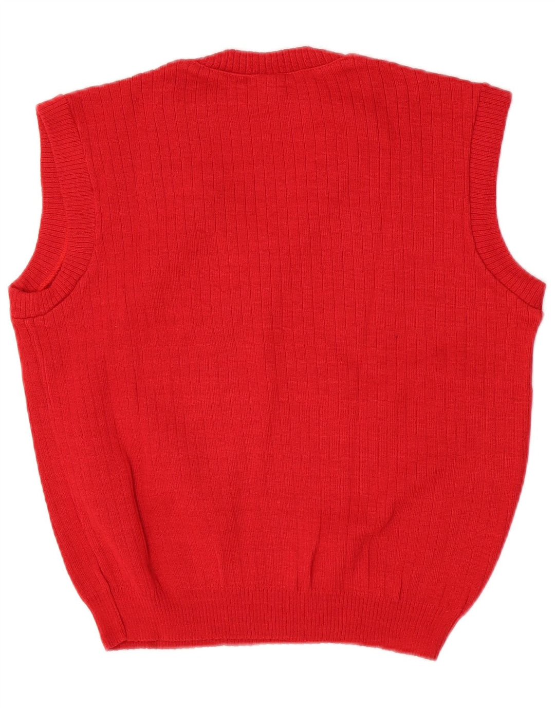 vintage Femme Gilet Débardeur EU 46 XL Rouge