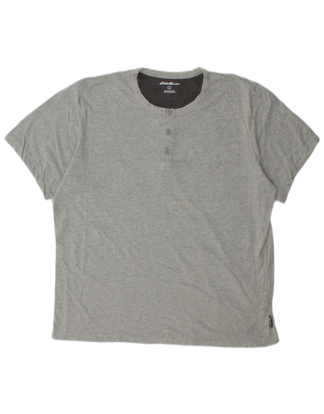 EDDIE BAUER T-Shirt Homme Haut Large Gris Coton