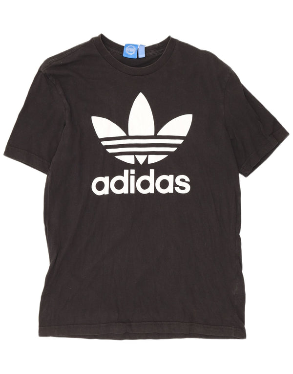Adidas T-shirt graphique pour homme en coton noir moyen