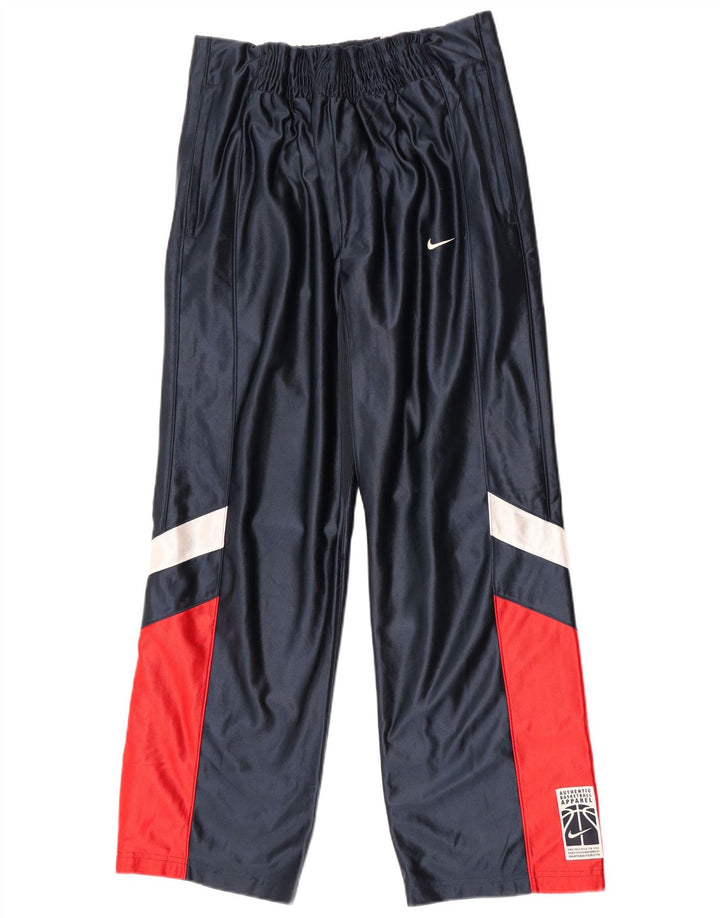 Pantalon de survêtement Nike pour homme en polyester color block bleu marine moyen