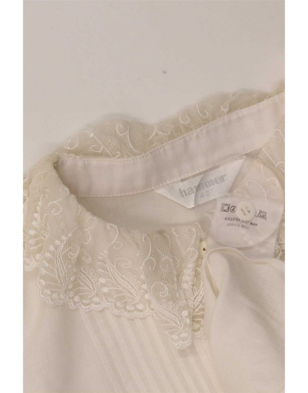 Hammer Chemise Chemisier Femme EU 40 Ramie Blanc Moyen