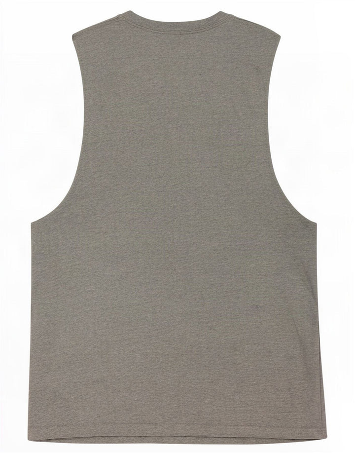 Nike Homme Débardeur Graphique Gris Moyen Moucheté Coton