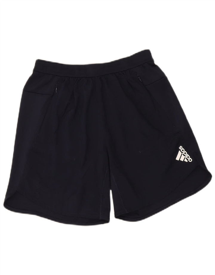 Adidas Short de sport Aeroready pour homme, petit, bleu marine, polyester