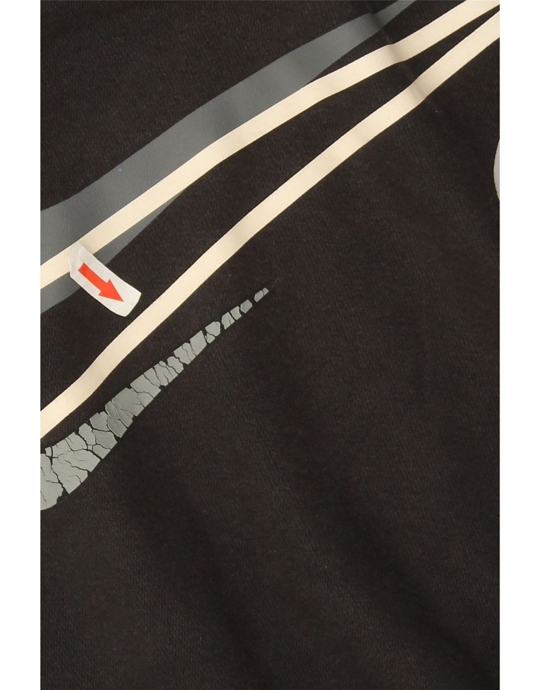 Nike Sweat-shirt graphique pour homme en coton noir Taille S