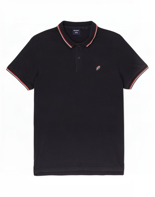 Superdry Polo Homme XL Bleu Marine Coton