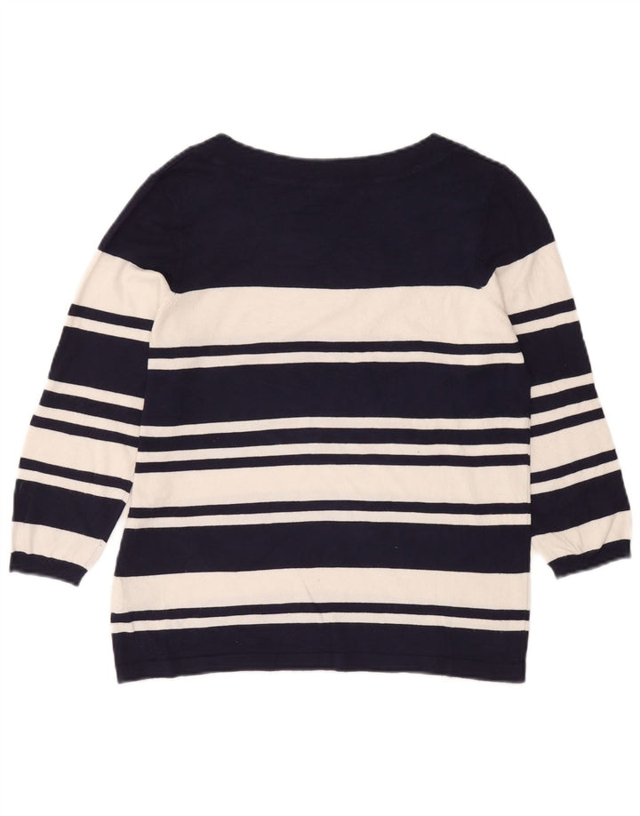 Marks & Spencer Pull à col rond pour femme UK 14 Bleu marine moyen