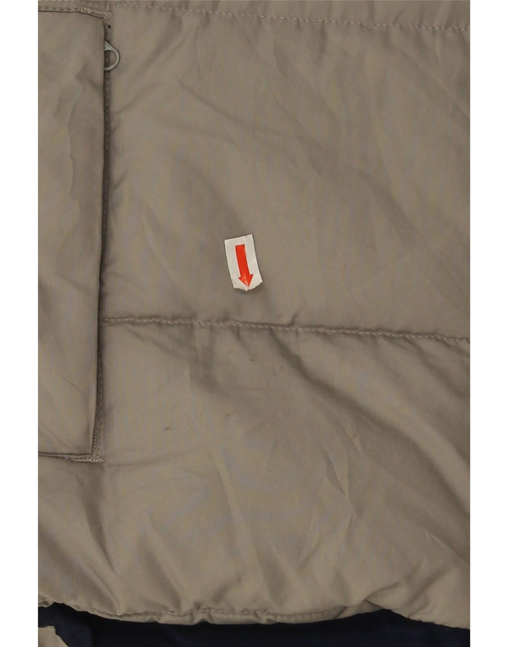 Nike Garçon Gilet Rembourré 10-11 ans Gris Moyen Colorblock Polyester