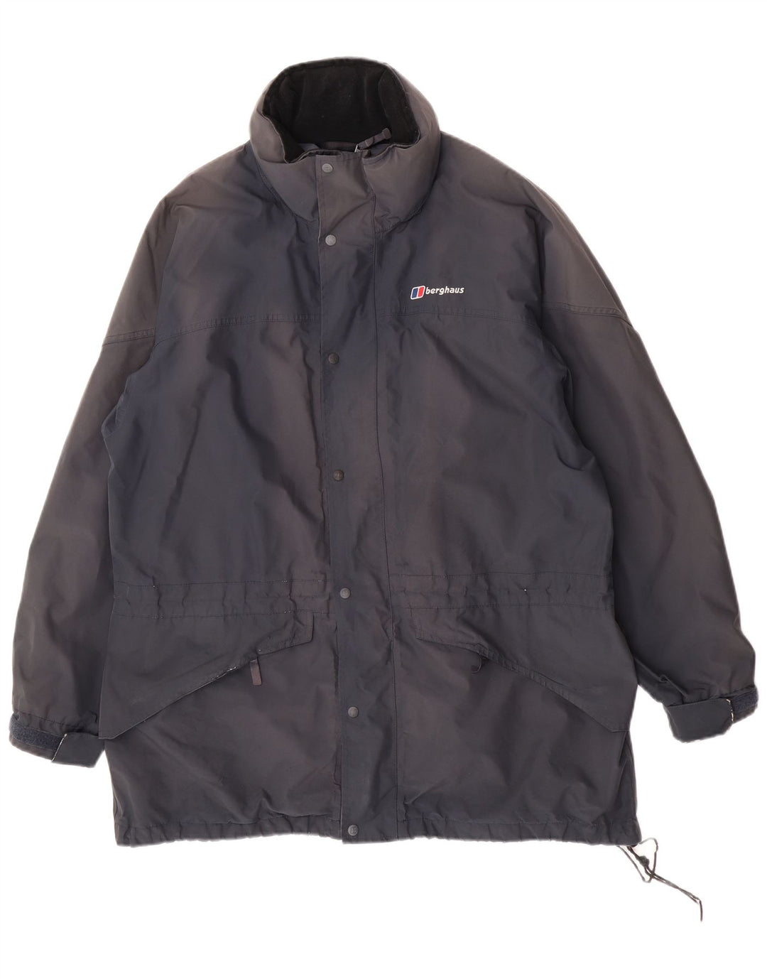 Berghaus Veste de pluie à capuche pour homme UK 42 XL Bleu marine Polyester