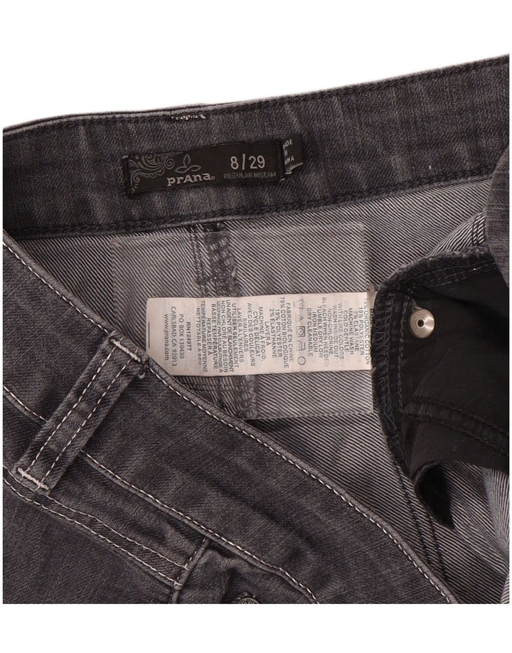 PRANA Jean droit régulier pour femme US 8 Medium W29 L32 Gris Coton