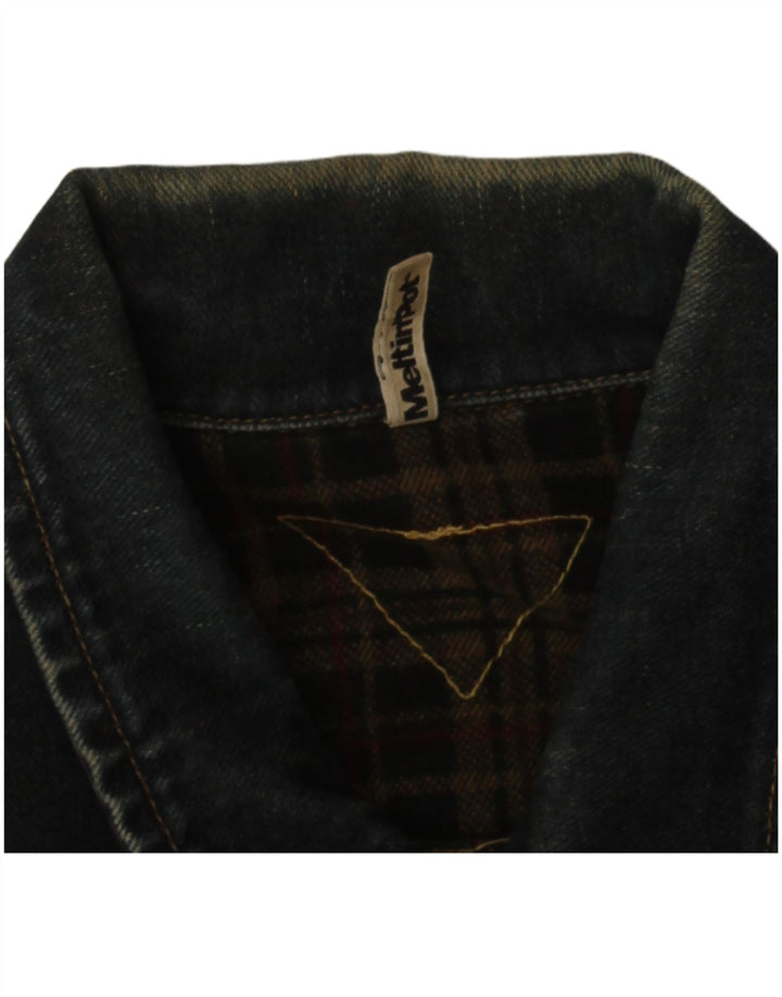 Meltin' Pot Veste en jean pour homme UK 36 Petit Bleu marine