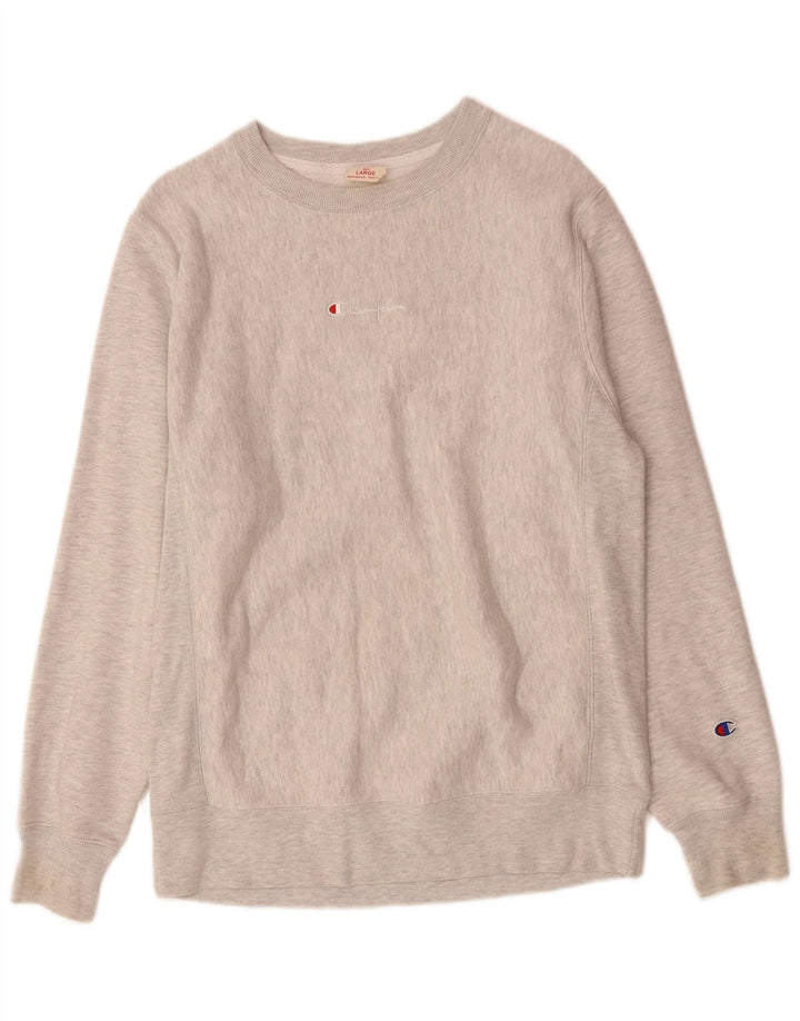 CHAMPION Sweat-Shirt Homme Grand Gris Moucheté Coton