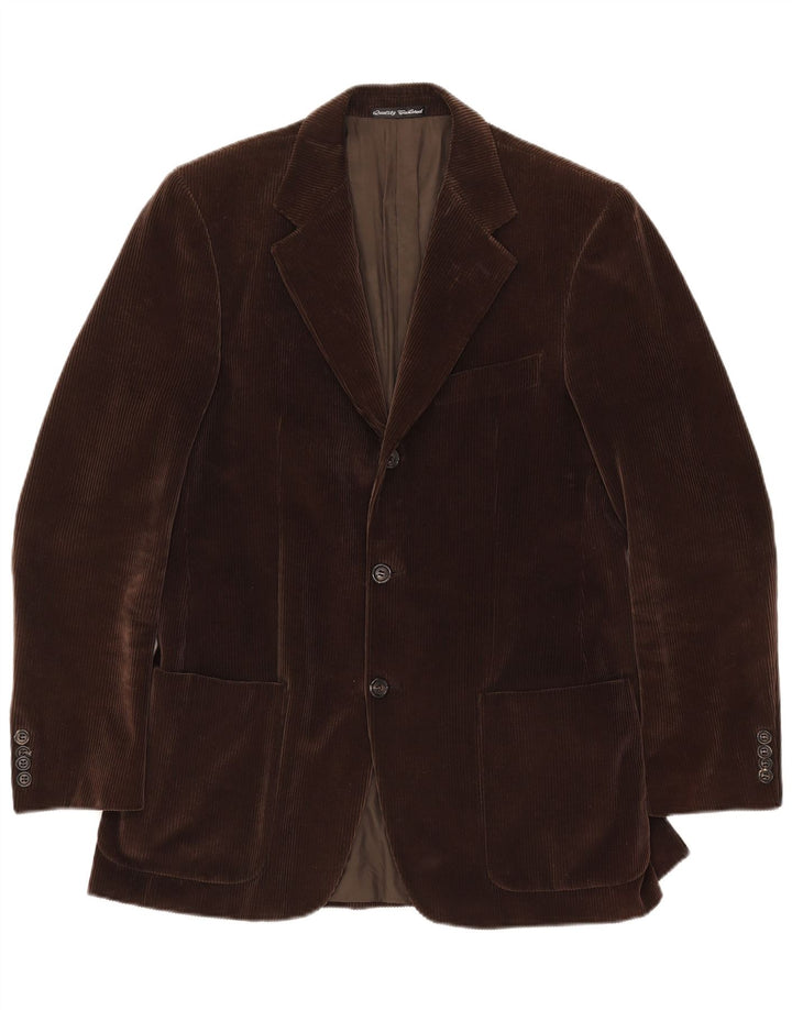 Velluto Duca Visconti Veste blazer à 3 boutons pour homme IT 48 Marron moyen