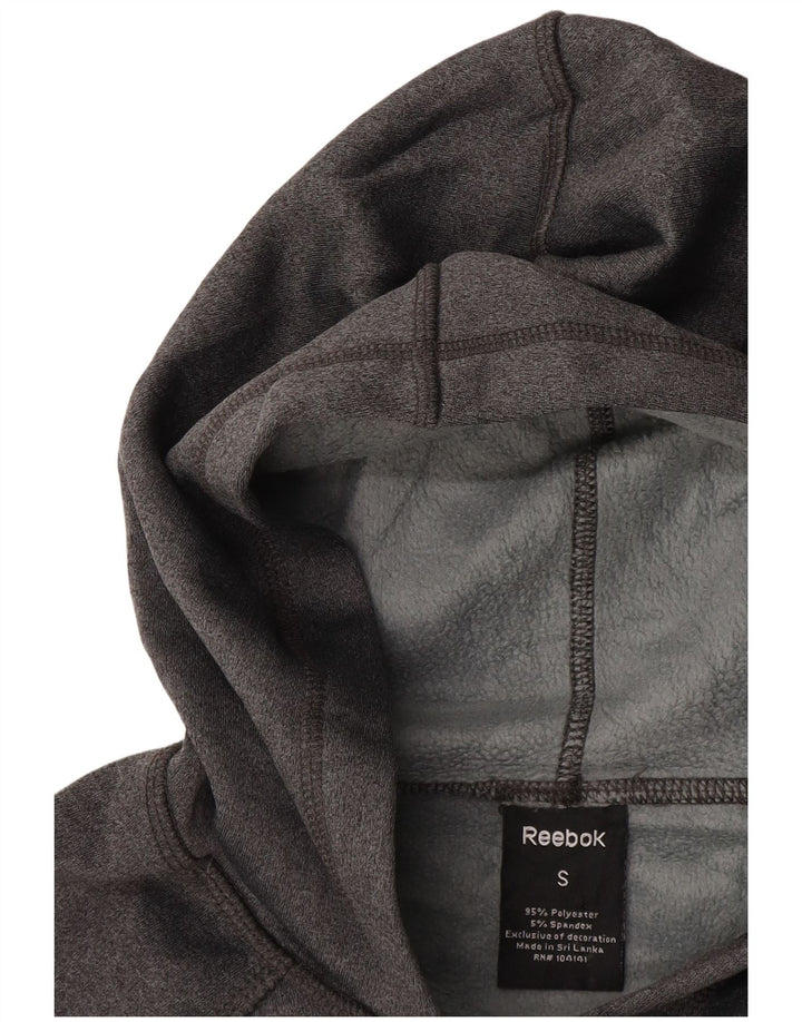REEBOK Pull à capuche pour femme UK 10 Petit Gris Polyester