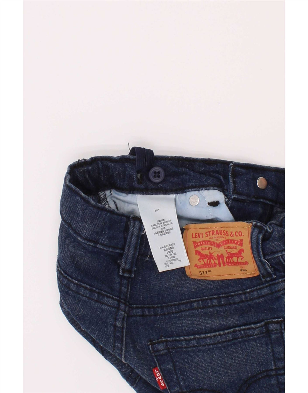 Levi's Garçon 511 Slim Jean 3-4 ans W20 L18 Bleu Coton