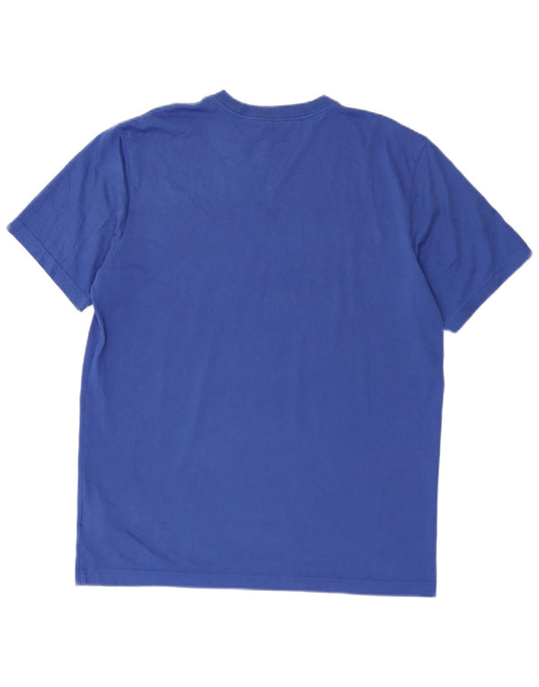 Nike Hommes Dri Fit Graphic T-Shirt Haut Grand Bleu Coton