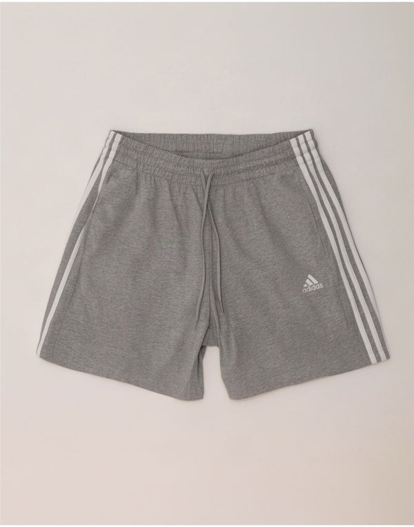 Adidas Short de sport pour homme Grand coton moucheté gris