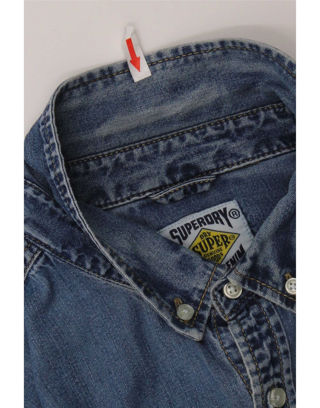 Superdry Chemise En Jean XL Bleu Coton Homme