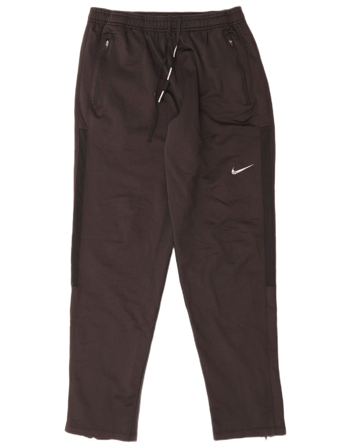 NIKE Pantalon de survêtement Dri Fit pour femme UK 14 Large Noir Polyester