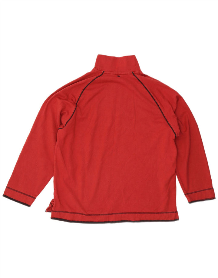 Fat Face Pull col zippé pour homme XL Rouge Coton