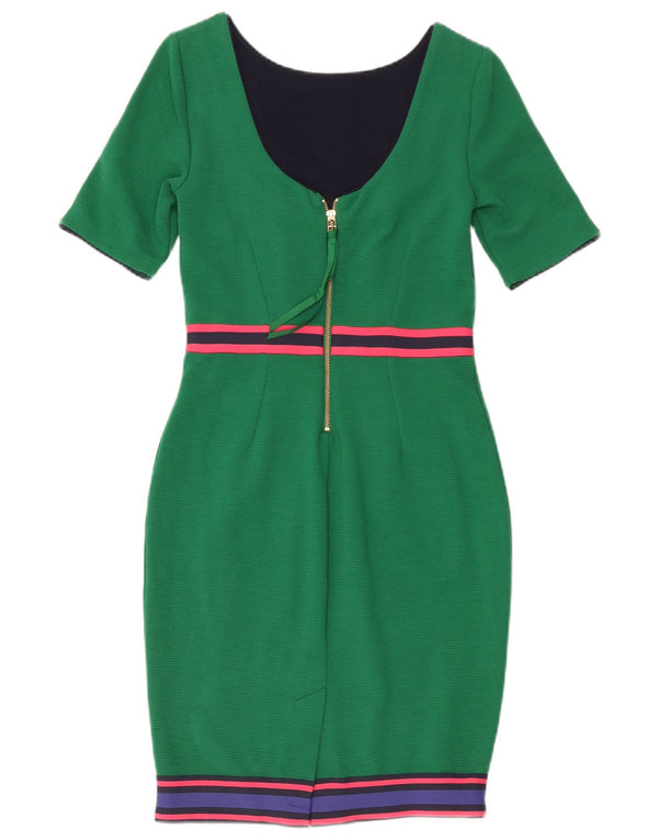 Robe fourreau Boden pour femme UK 8 Small en coton color block vert