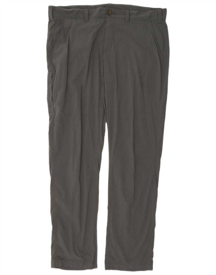 EDDIE BAUER Pantalon Cargo Slim Homme W38 L32 Nylon Gris