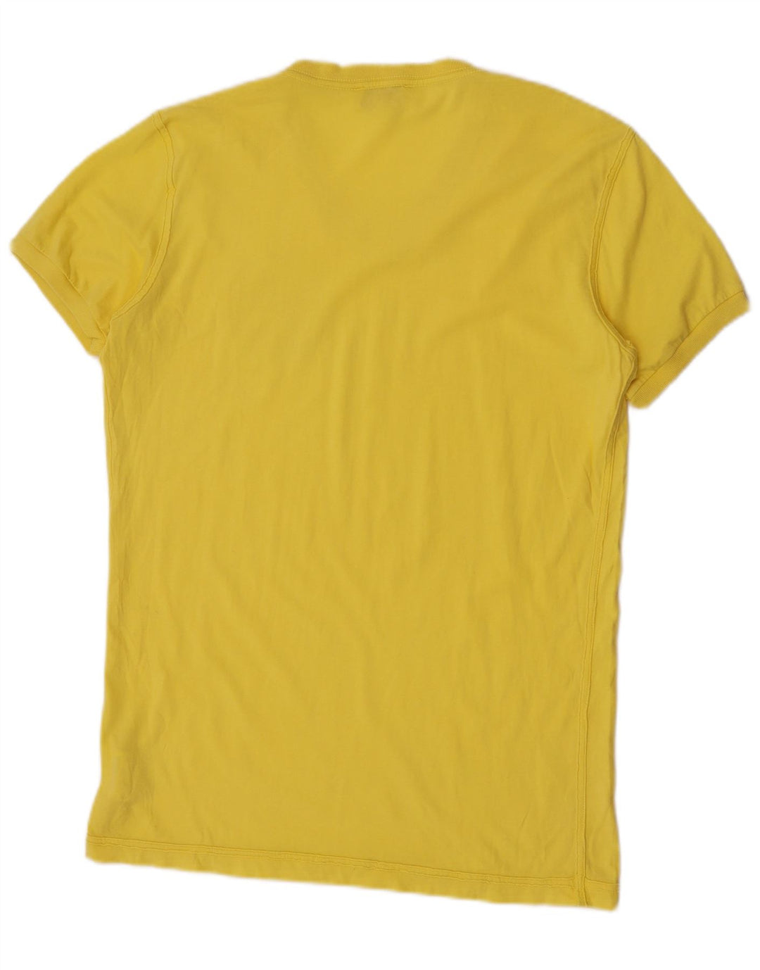 Diesel T-Shirt Graphique Homme Large Jaune Coton
