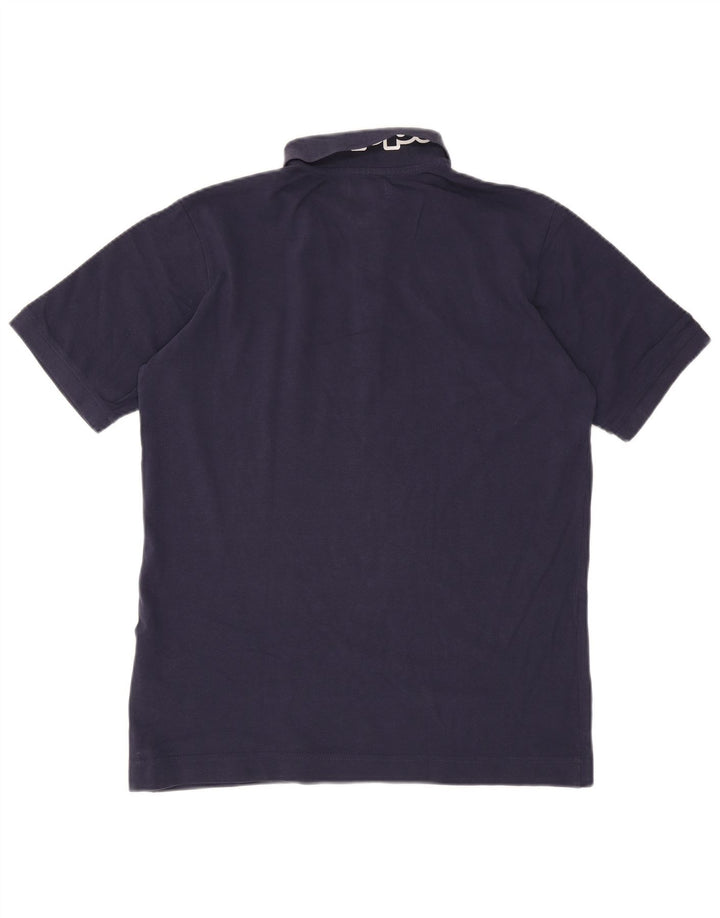 Kappa Polo Graphique Homme Large Bleu Marine Coton
