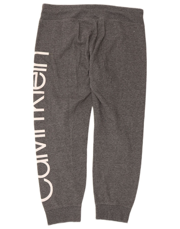 Calvin Klein Pantalon de survêtement pour femme Joggers UK 16 Large Gris Moucheté
