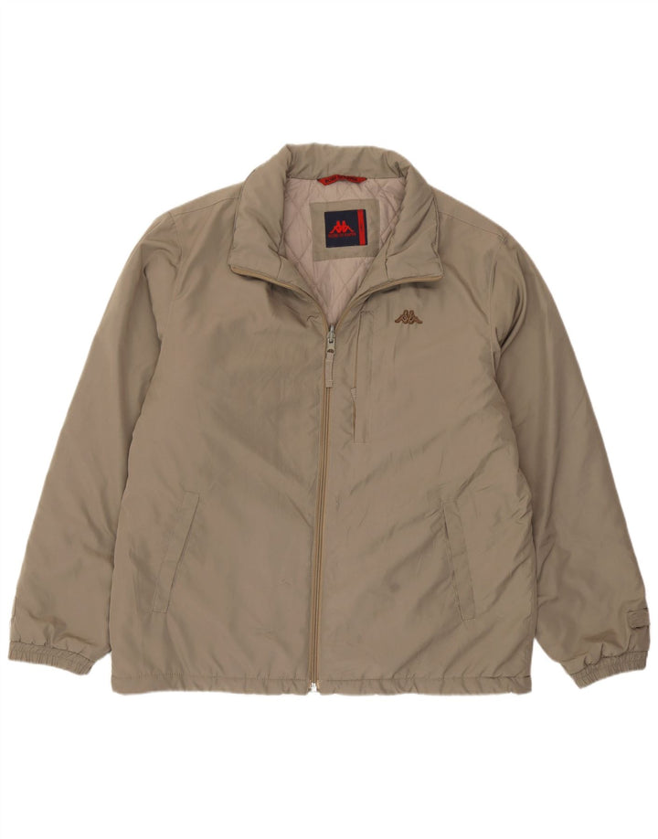Kappa Veste matelassée pour homme UK 40 Large Marron Polyamide