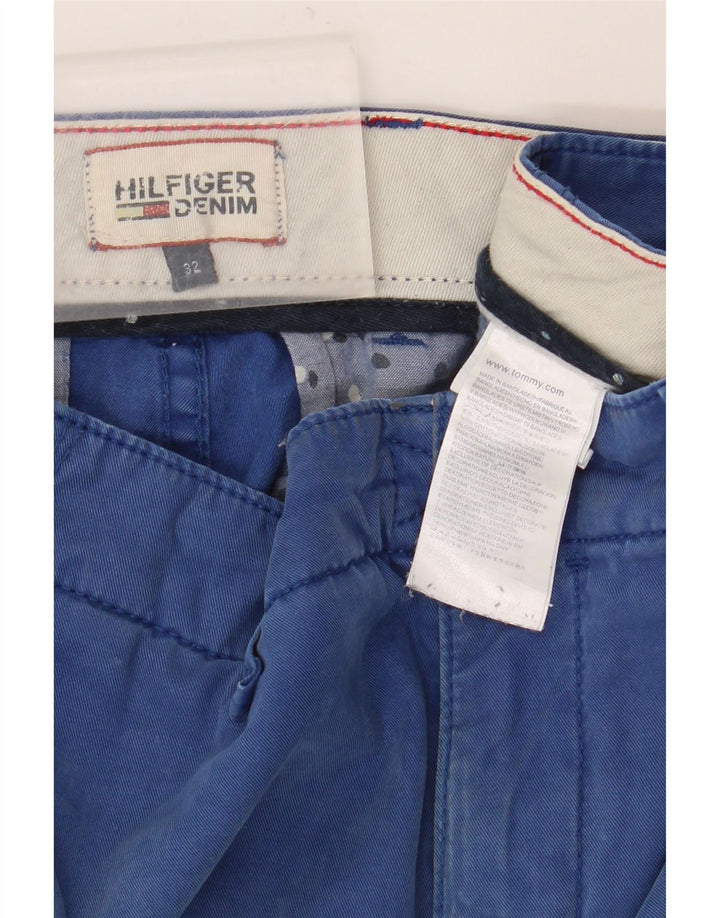 Tommy Hilfiger Short Chino Homme W32 Bleu Moyen Coton