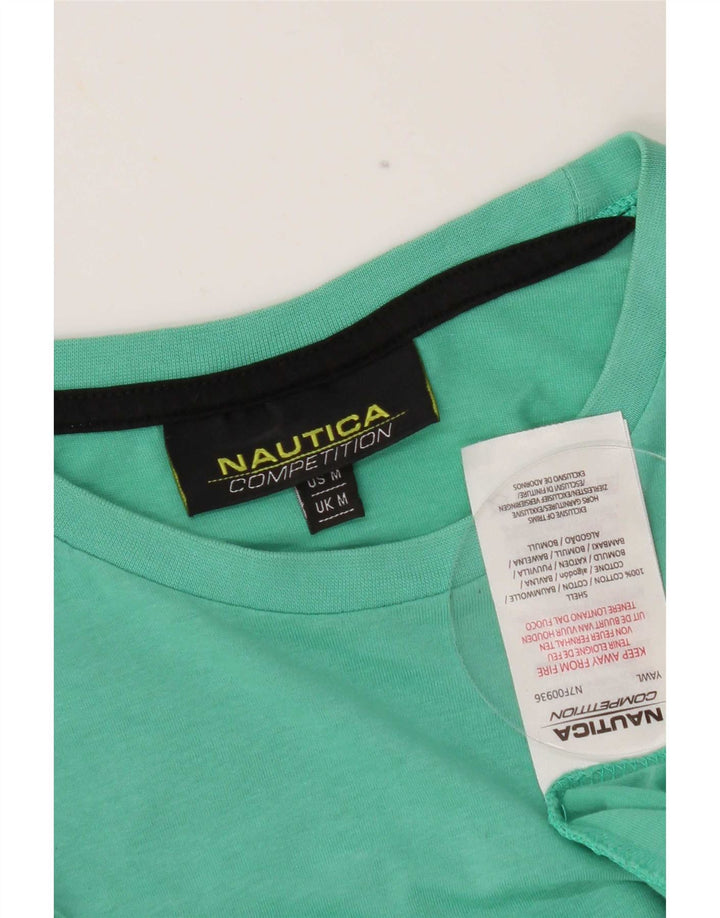 Nautica T-Shirt Graphique Homme Vert Moyen Coton
