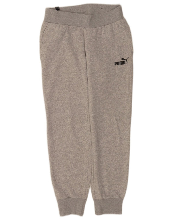 Puma Pantalon de survêtement pour femme Joggers UK 4 XS Gris moucheté
