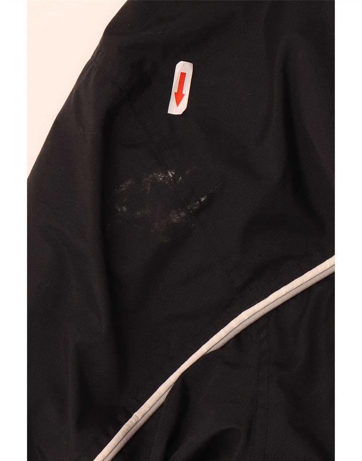 Nike Veste coupe-vent à capuche graphique pour homme UK 42/44 Large Noir Polyester