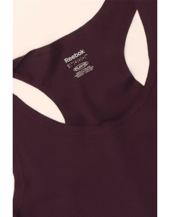 Reebok Débardeur Femme UK 8 Small Violet
