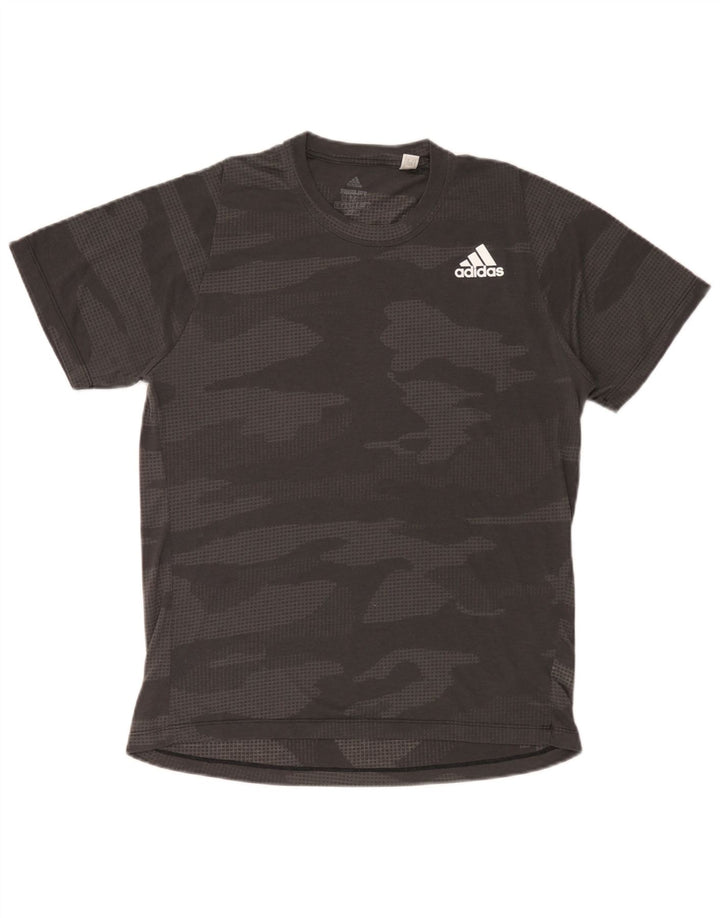 Adidas T-Shirt Climalite Homme Gris Moyen Camouflage Polyester