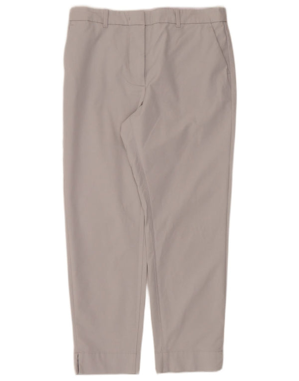 Marks & Spencer Pantalon court droit pour femme UK 10 Small W32 L25 Gris