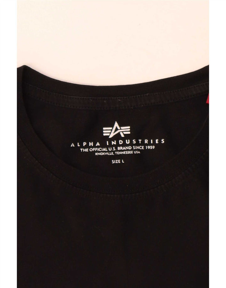 Alpha Industries T-Shirt Homme Grand Noir Coton