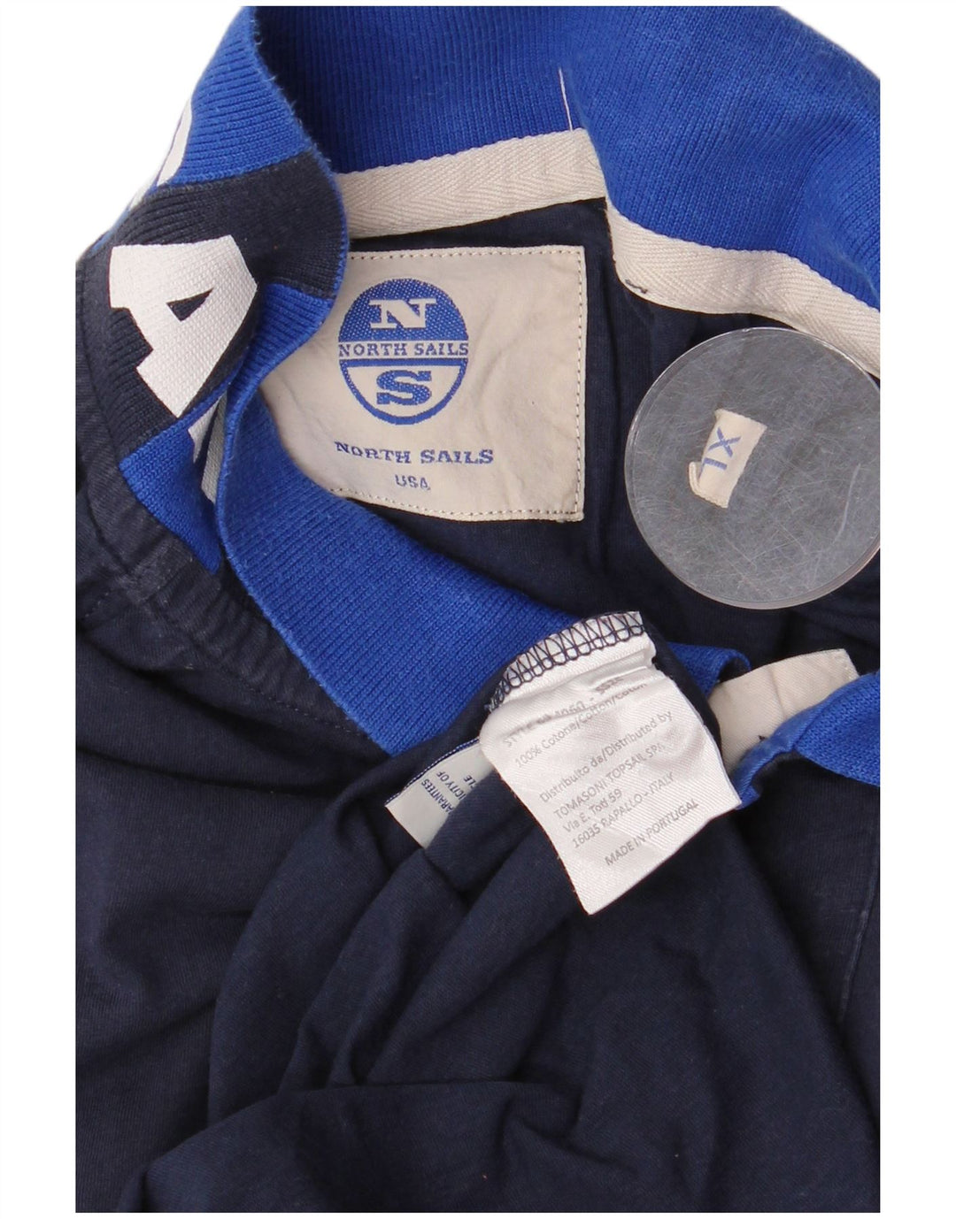 North Sails Polo Graphique Homme XL Bleu Marine Colorblock