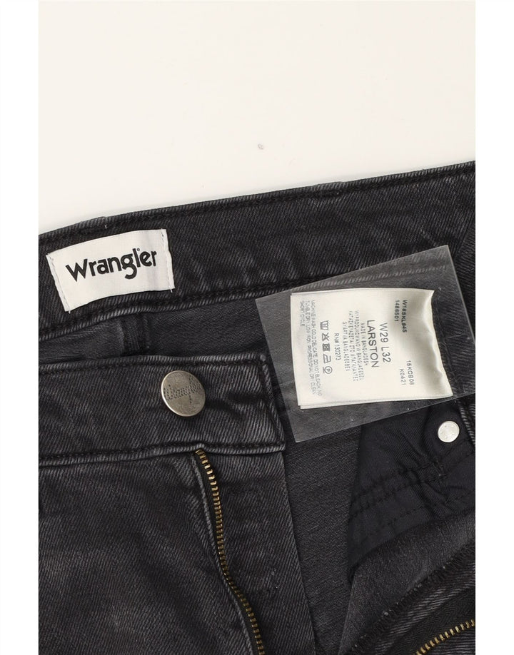 WRANGLER Womens Larston Slim Jeans W29 L32 Black Cotton Vintage Wrangler and Second-Hand Wrangler from Messina Hembry 