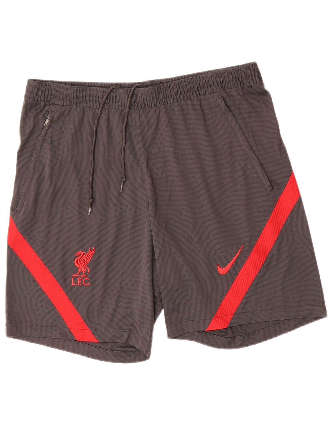 Nike Short de sport Liverpool pour homme Taille L en polyester color block noir