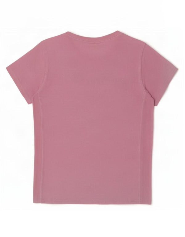 Champion T-Shirt Graphique Femme UK 14 Coton Rose Moyen