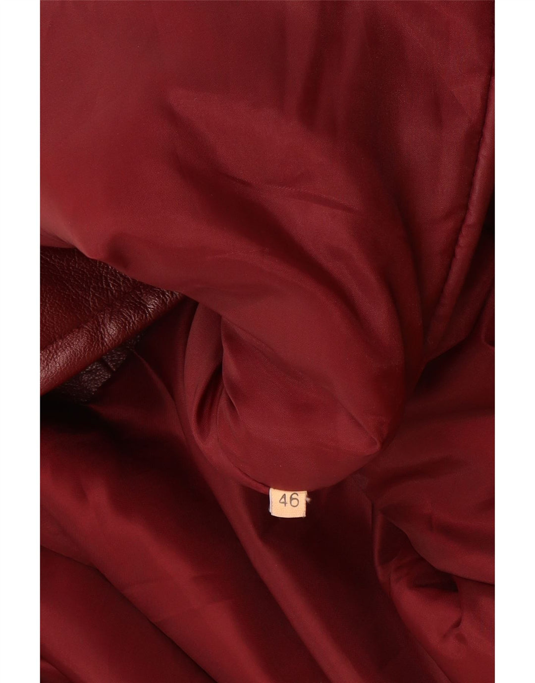 Manteau en cuir femme vintage IT 46 Grand cuir bordeaux