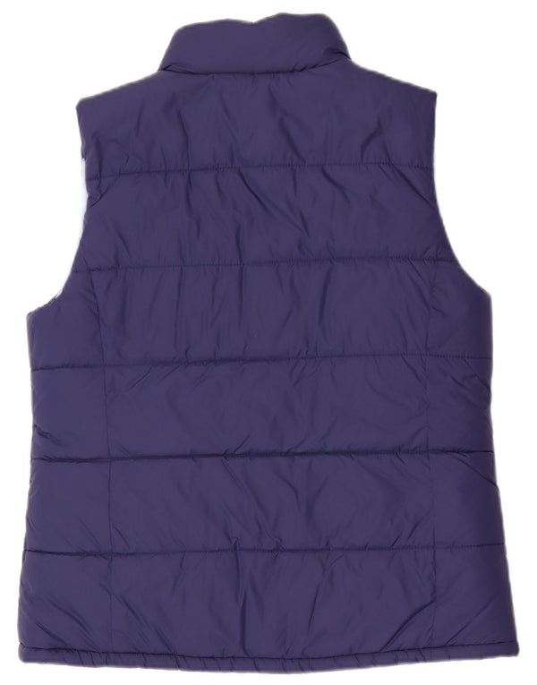 Crew Clothing Gilet rembourré réversible pour femme UK 12 Medium Bleu Marine Nylon
