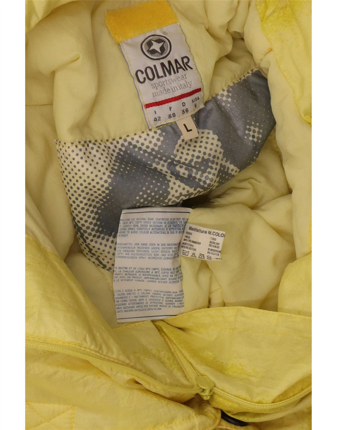 Colmar Combinaison de ski pour femme UK 16 Large Jaune Polyester